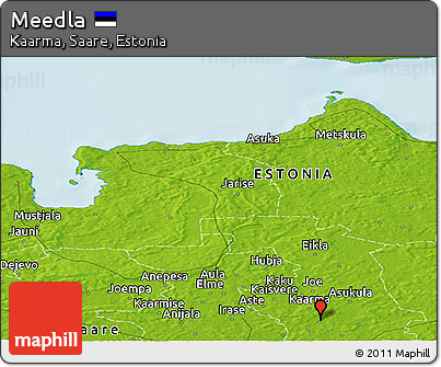 Physical Panoramic Map of Meedla