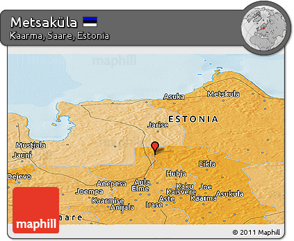 Political Panoramic Map of Metsaküla