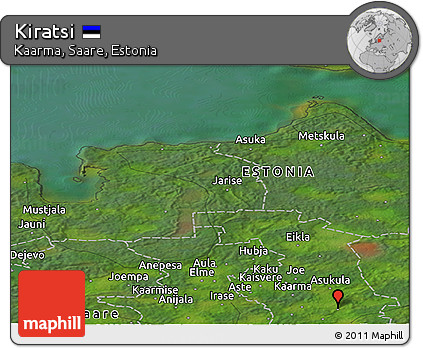 Satellite Panoramic Map of Kiratsi