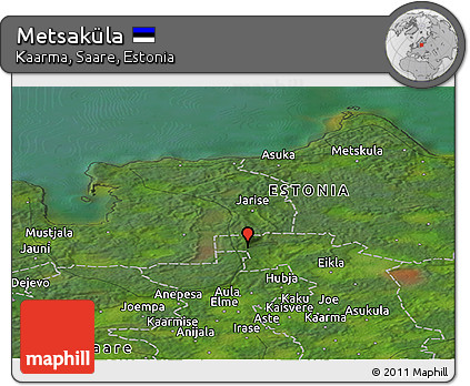 Satellite Panoramic Map of Metsaküla