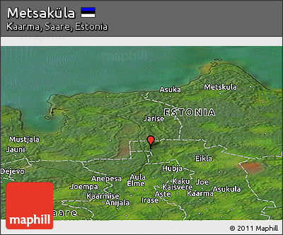 Satellite Panoramic Map of Metsaküla