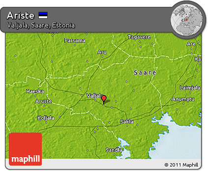 Physical 3D Map of Ariste