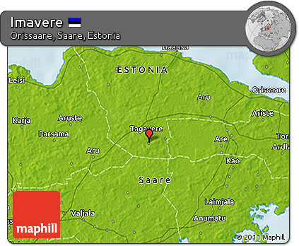 Physical 3D Map of Imavere