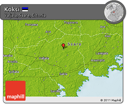 Physical 3D Map of Koksi
