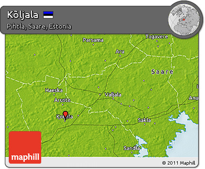 Physical 3D Map of Kõljala
