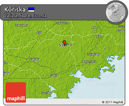 Physical 3D Map of Kõriska