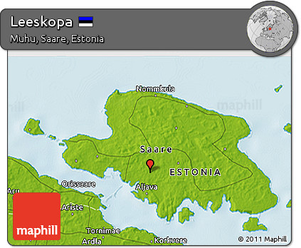 Physical 3D Map of Leeskopa