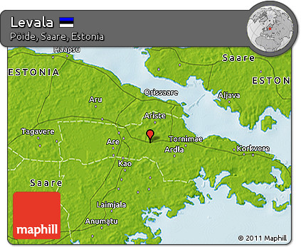 Physical 3D Map of Levala