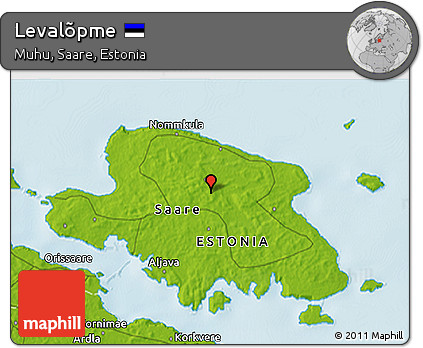 Physical 3D Map of Levalõpme