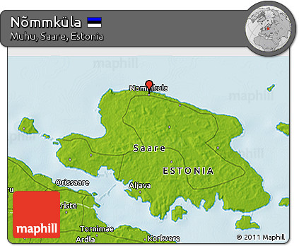 Physical 3D Map of Nõmmküla