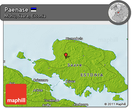 Physical 3D Map of Paenase