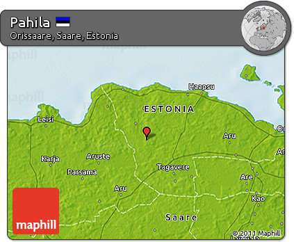 Physical 3D Map of Pahila