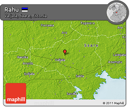 Physical 3D Map of Rahu
