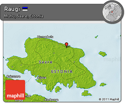 Physical 3D Map of Raugi