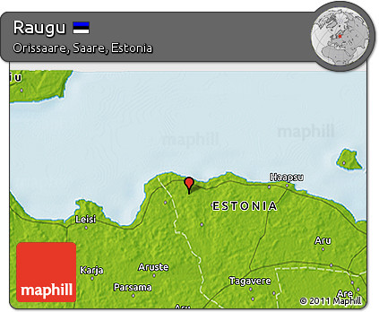 Physical 3D Map of Raugu