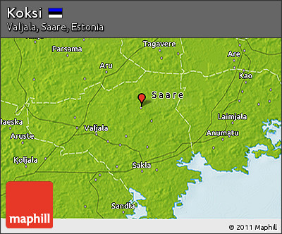 Physical 3D Map of Koksi