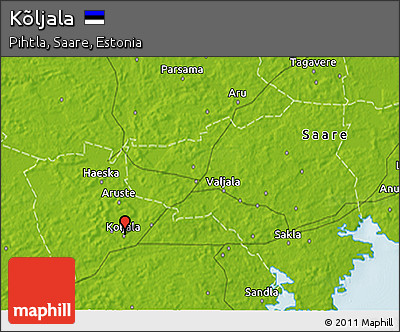 Physical 3D Map of Kõljala