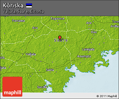 Physical 3D Map of Kõriska