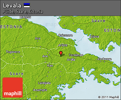 Physical 3D Map of Levala