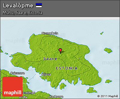 Physical 3D Map of Levalõpme