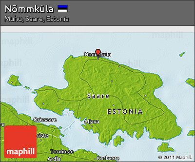 Physical 3D Map of Nõmmküla