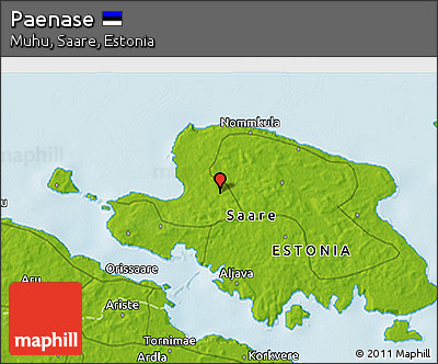 Physical 3D Map of Paenase