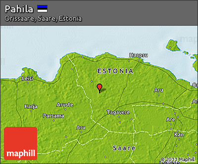 Physical 3D Map of Pahila