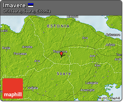 Physical 3D Map of Imavere