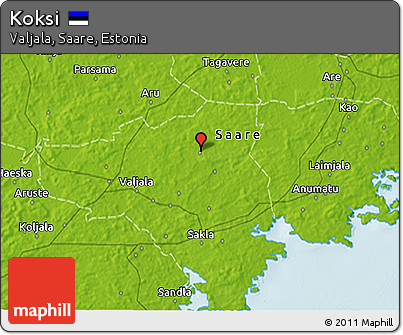 Physical 3D Map of Koksi