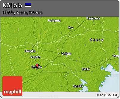 Physical 3D Map of Kõljala