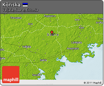 Physical 3D Map of Kõriska