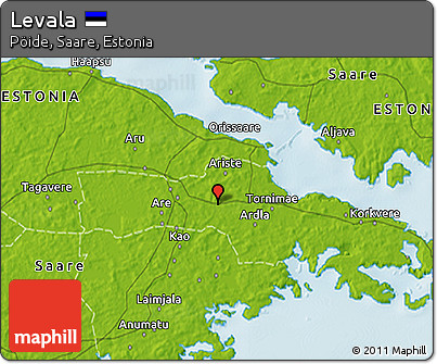Physical 3D Map of Levala