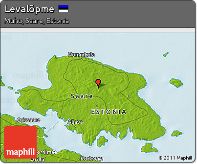 Physical 3D Map of Levalõpme