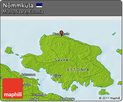 Physical 3D Map of Nõmmküla