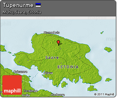 Physical 3D Map of Tupenurme