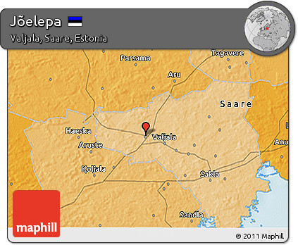 Political 3D Map of Jõelepa