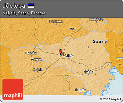 Political 3D Map of Jõelepa