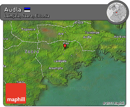 Satellite 3D Map of Audla