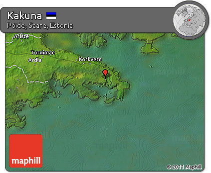 Satellite 3D Map of Kakuna