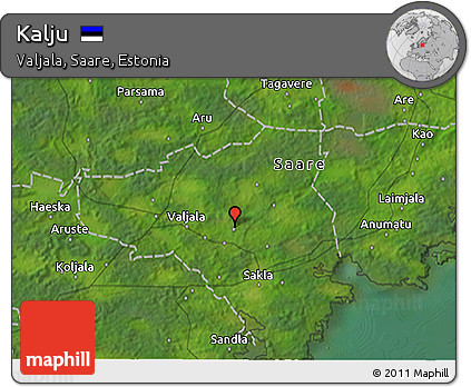 Satellite 3D Map of Kalju
