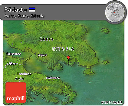 Satellite 3D Map of Pädaste