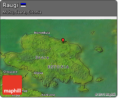 Satellite 3D Map of Raugi