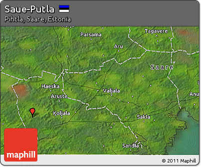 Satellite 3D Map of Saue-Putla