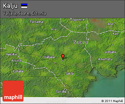 Satellite 3D Map of Kalju