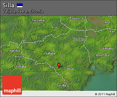 Satellite 3D Map of Silla