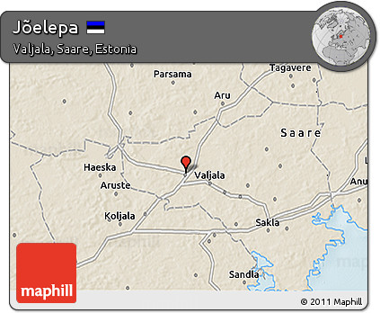 Shaded Relief 3D Map of Jõelepa