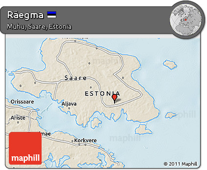Shaded Relief 3D Map of Räegma