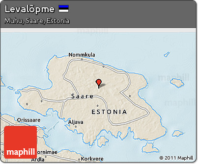 Shaded Relief 3D Map of Levalõpme