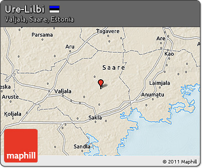 Shaded Relief 3D Map of Ure-Lilbi