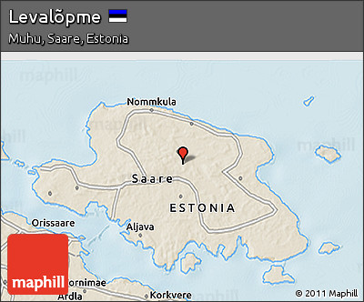 Shaded Relief 3D Map of Levalõpme
